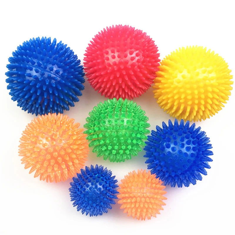 Dog Sounding Toy Squeaky Tooth Cleaning Ball -