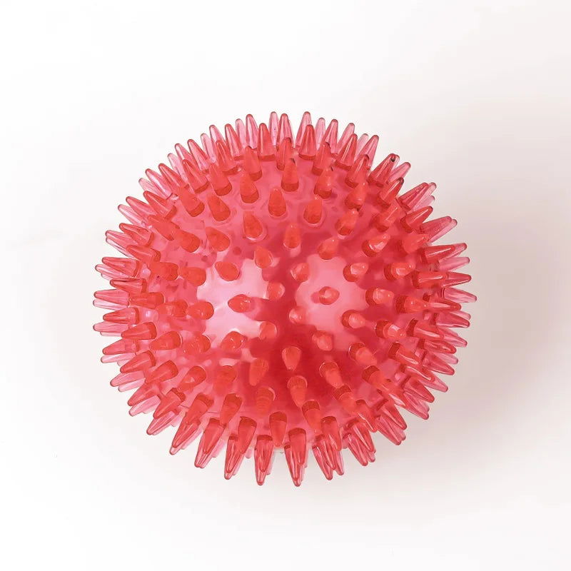 Dog Sounding Toy Squeaky Tooth Cleaning Ball -