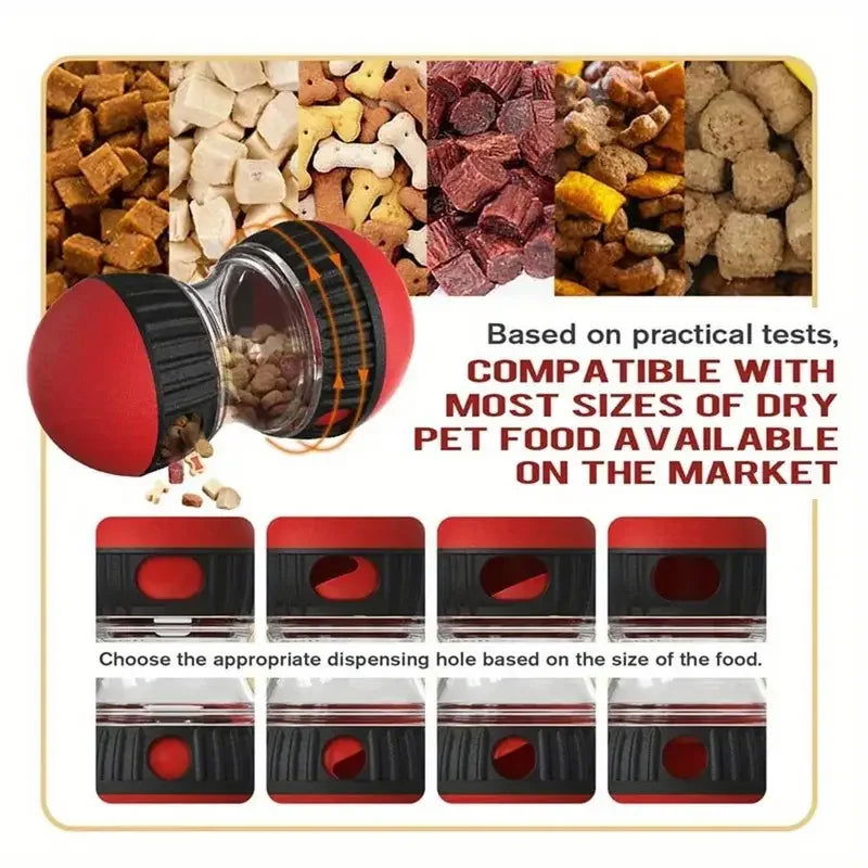 Dog Tumbler Leaky Food Ball – Slow Feeder for Intelligent Play, Stomach Protection, and Mental Stimulation -