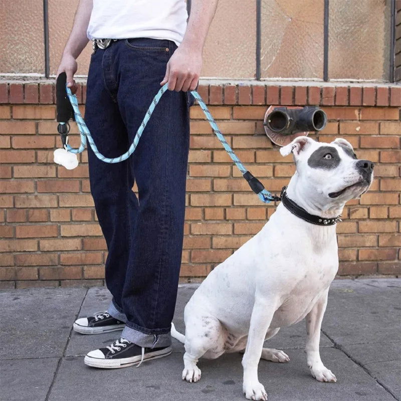 Strong Reflective Dog leash with Soft Handle -