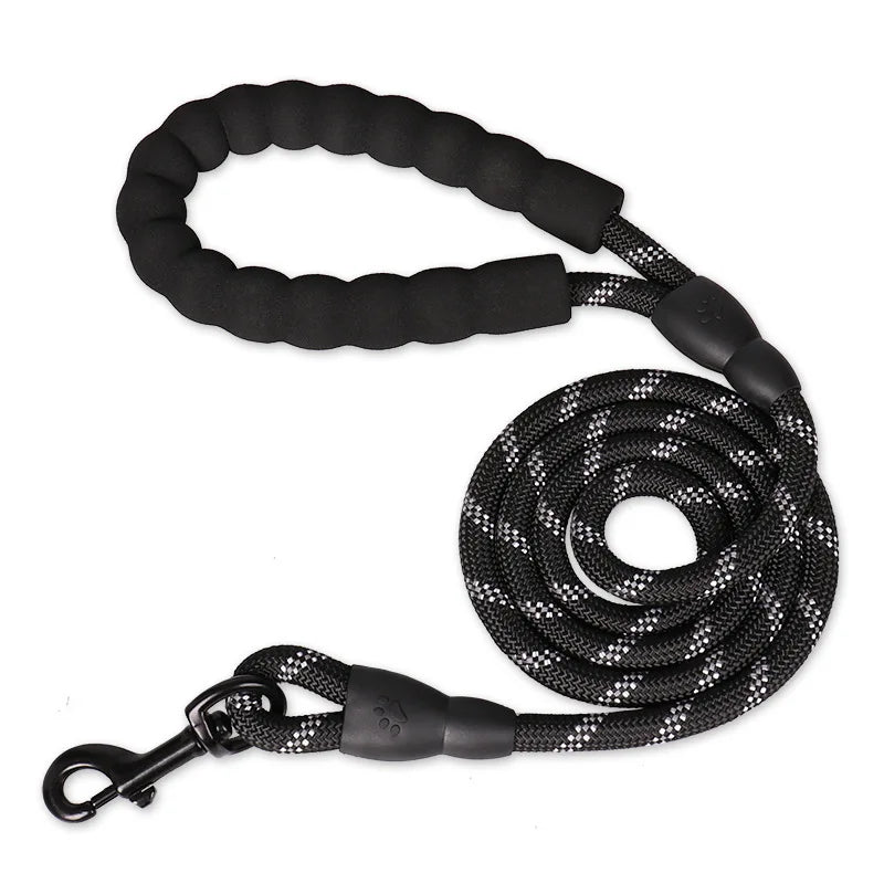 Strong Reflective Dog leash with Soft Handle -