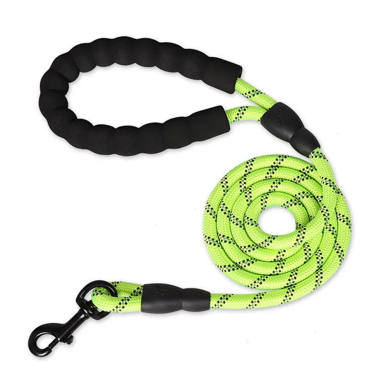 Strong Reflective Dog leash with Soft Handle -