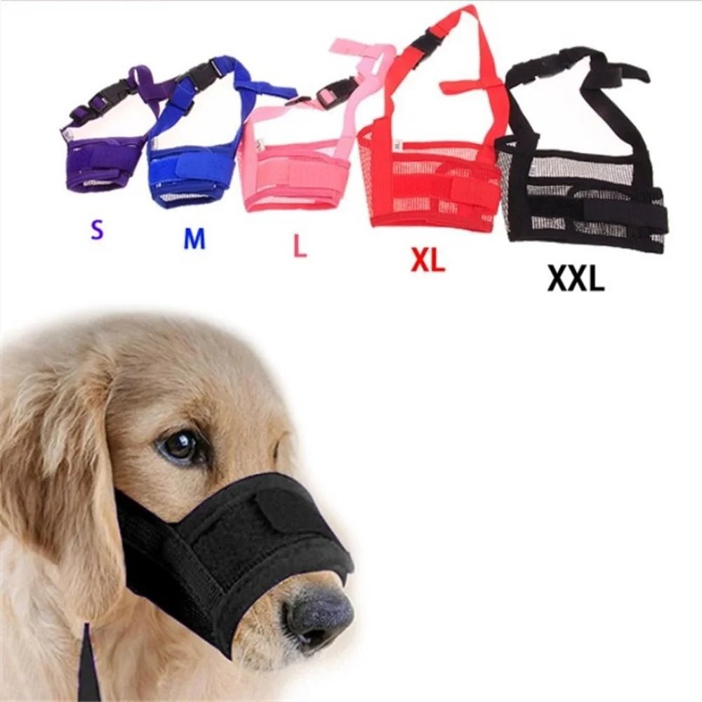 Adjustable Anti Barking Dog Muzzle -  