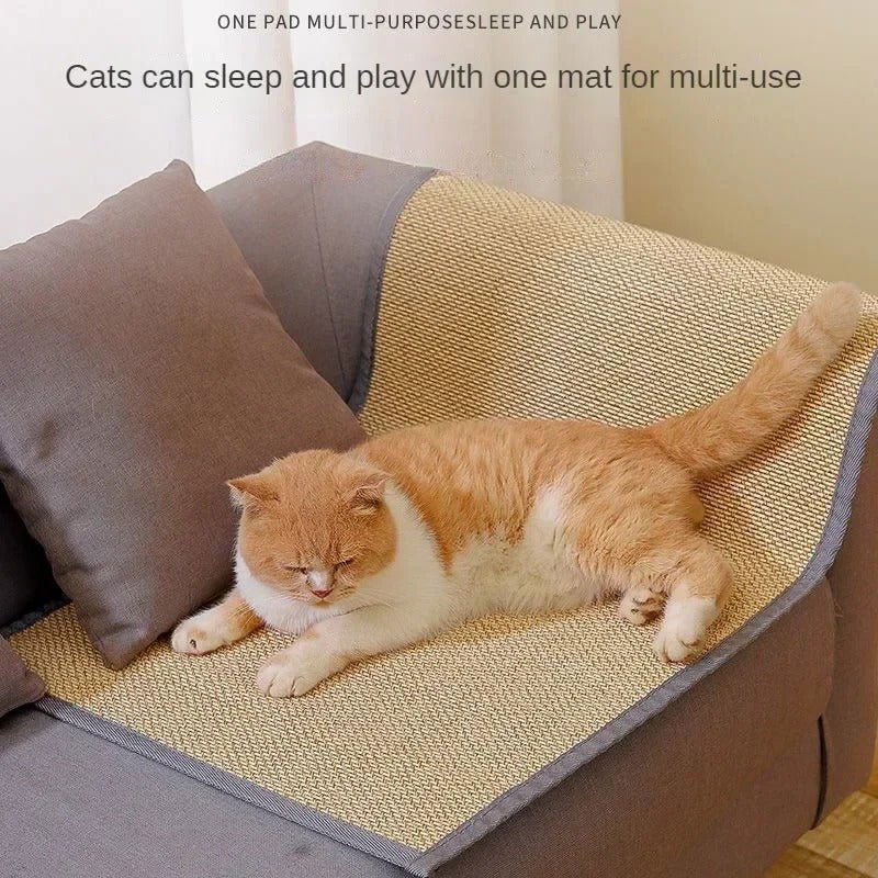 Bamboo Anti-Scratching Cat Mat -  