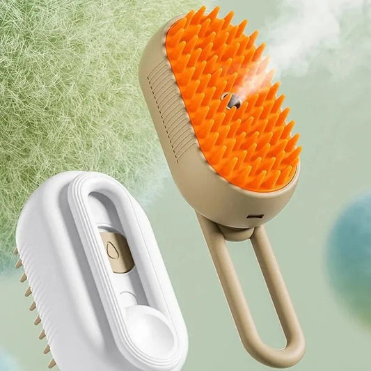 Cat Dog Pet Spray Silicone Massage Brush -  