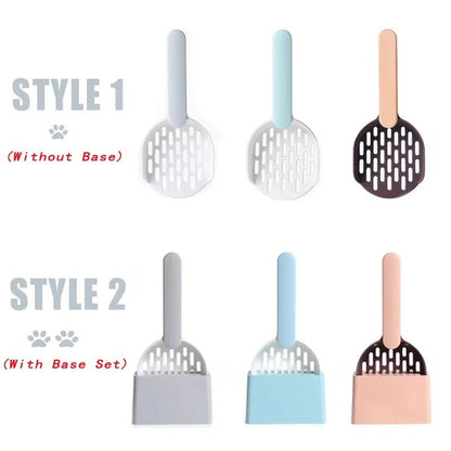 Cat Litter Scoop Shovel with Base