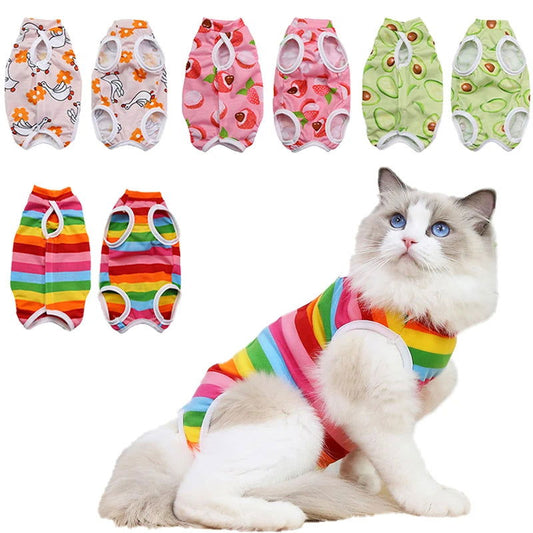Cat Sterilization Recovery Suit – Anti-Lick Jumpsuit for Small Dogs & Cats After Surgery -  