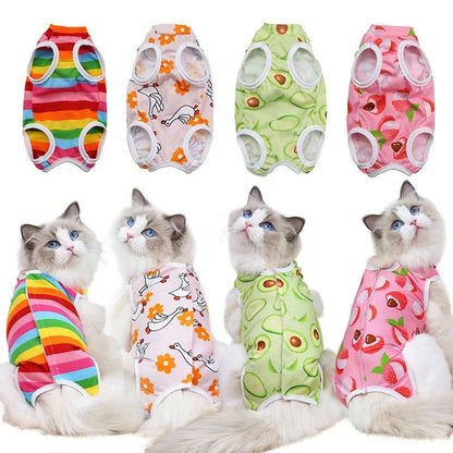 Cat Sterilization Recovery Suit – Anti-Lick Jumpsuit for Small Dogs & Cats After Surgery -  