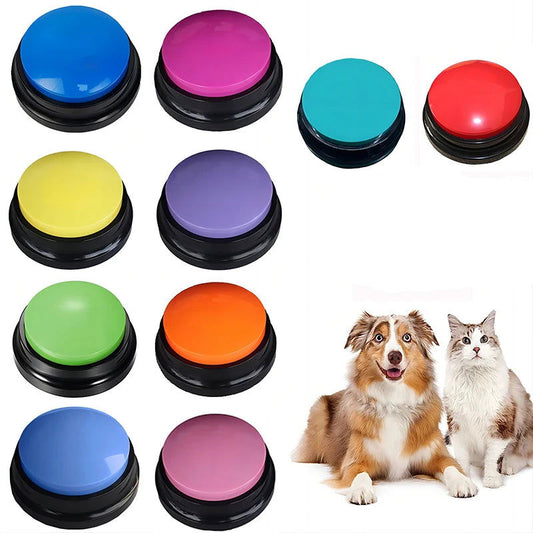 Dog Talking Button Toys for Pet Communication, Recordable Training Buttons -  
