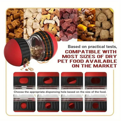 Dog Tumbler Leaky Food Ball – Slow Feeder for Intelligent Play, Stomach Protection, and Mental Stimulation - 