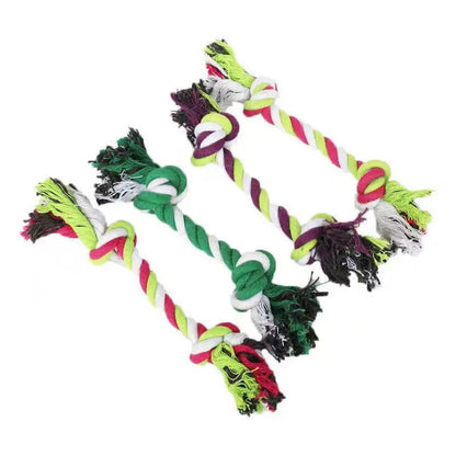 Durable Dog Toy Carrot Knot Rope Ball – Cotton Rope Chew Toy for Puppy Teeth Cleaning -  