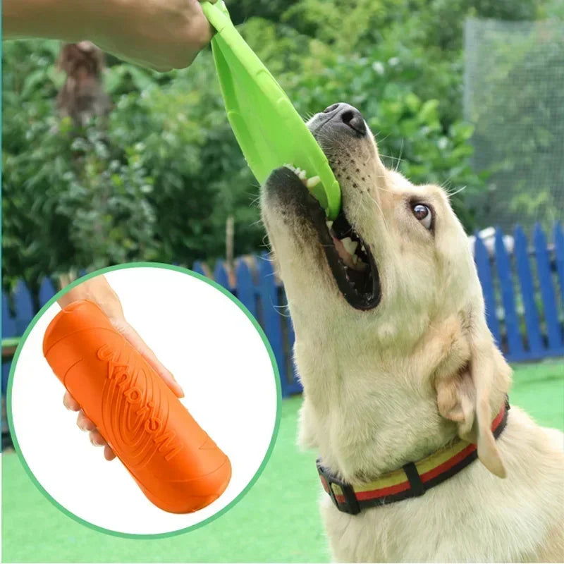 Durable Silicone Dog Frisbee - Flying Disc for Training and Fetch -  