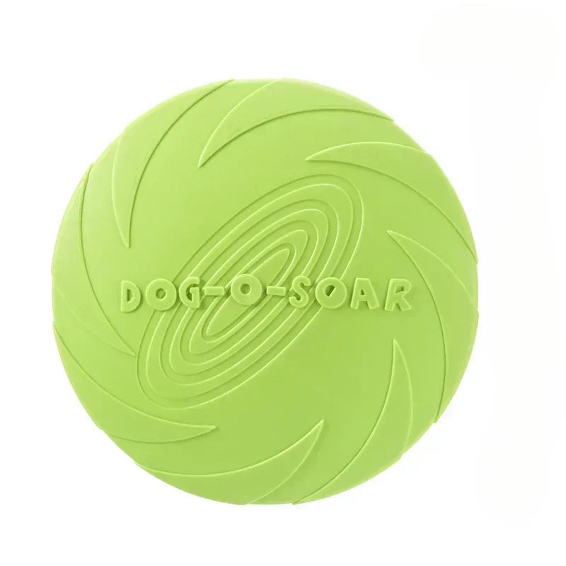 Durable Silicone Dog Frisbee - Flying Disc for Training and Fetch -  