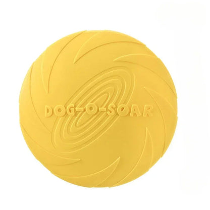 Durable Silicone Dog Frisbee - Flying Disc for Training and Fetch -  