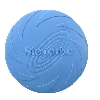 Durable Silicone Dog Frisbee - Flying Disc for Training and Fetch -  