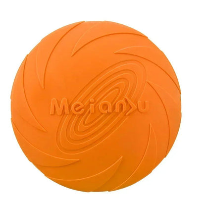 Durable Silicone Dog Frisbee - Flying Disc for Training and Fetch -  