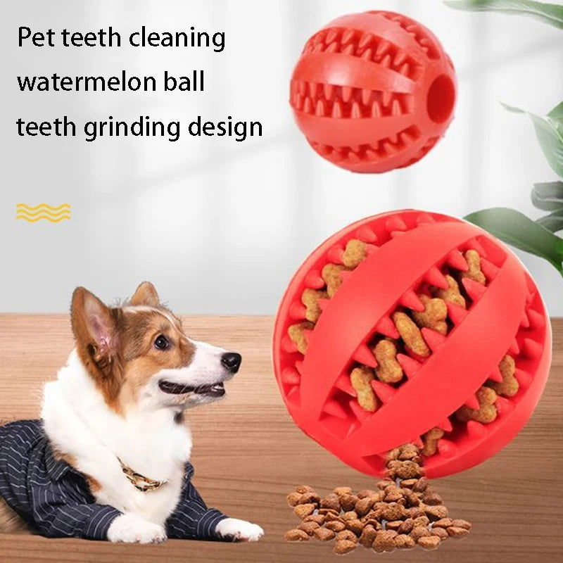 Natural Rubber Dog Chew Toys for Tooth Cleaning - 