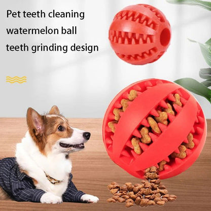 Natural Rubber Dog Chew Toys for Tooth Cleaning - 
