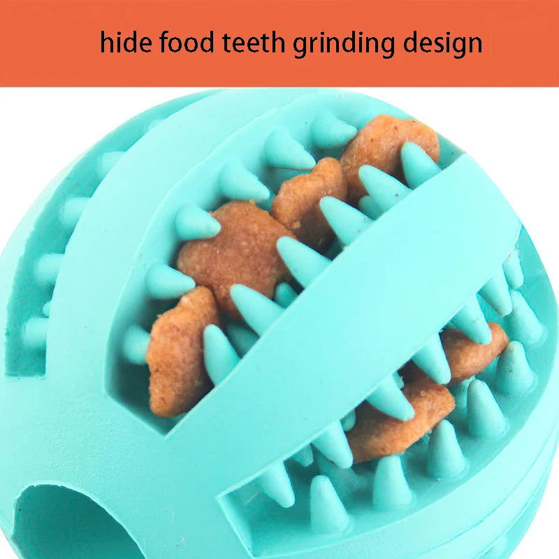 Natural Rubber Dog Chew Toys for Tooth Cleaning - 