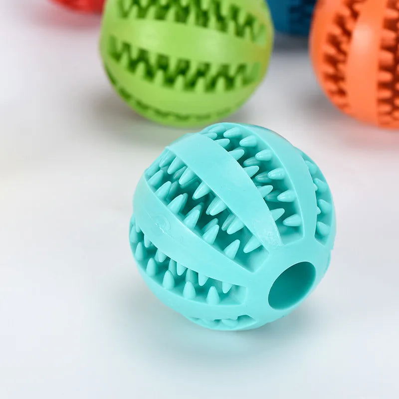 Natural Rubber Dog Chew Toys for Tooth Cleaning - 