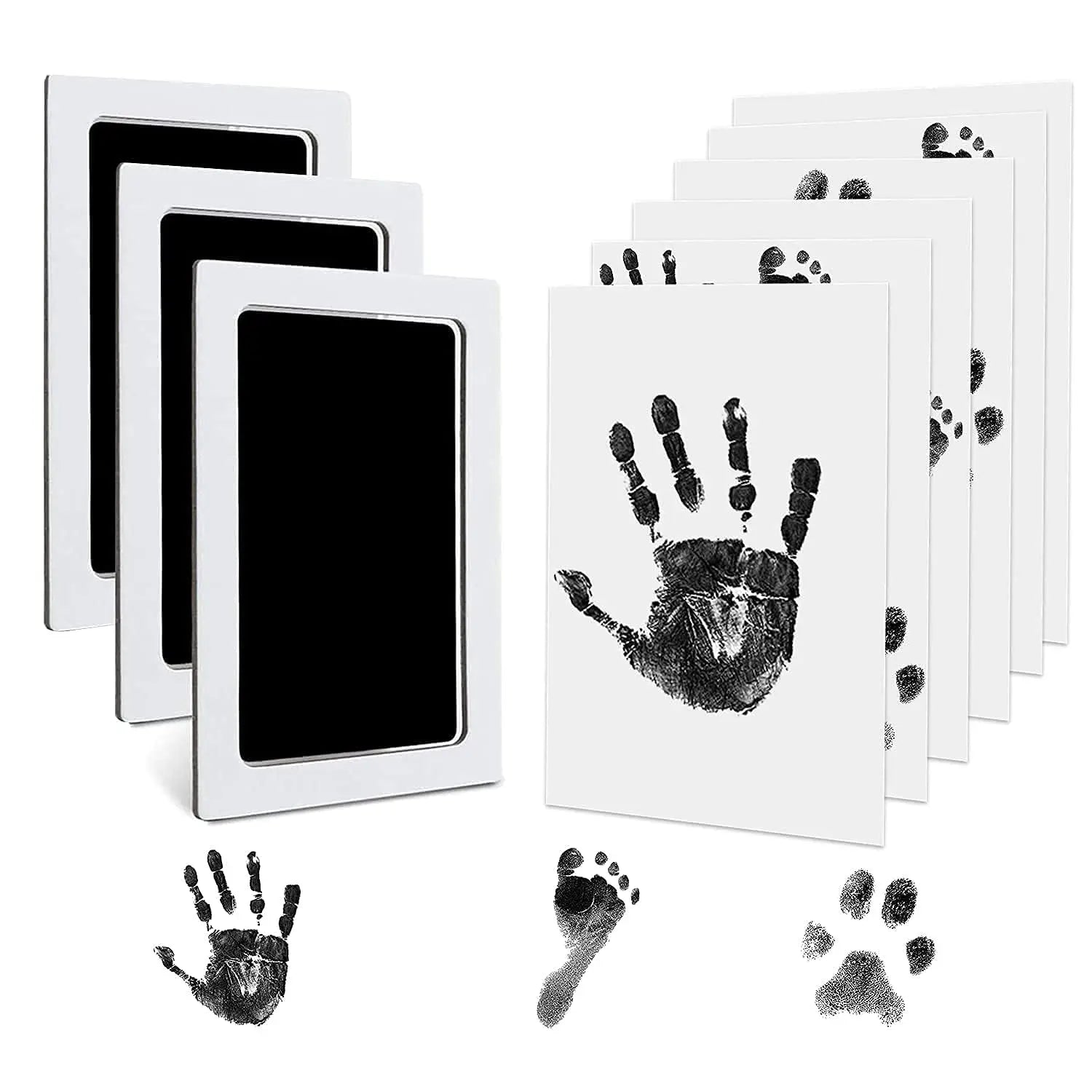 Pet Paw Print Impression Kit with Non-Toxic Ink Pad for Dogs and Cats