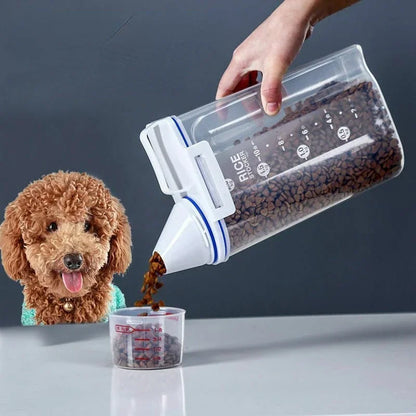 Airtight Pet Food Storage Container for Dogs and Cats