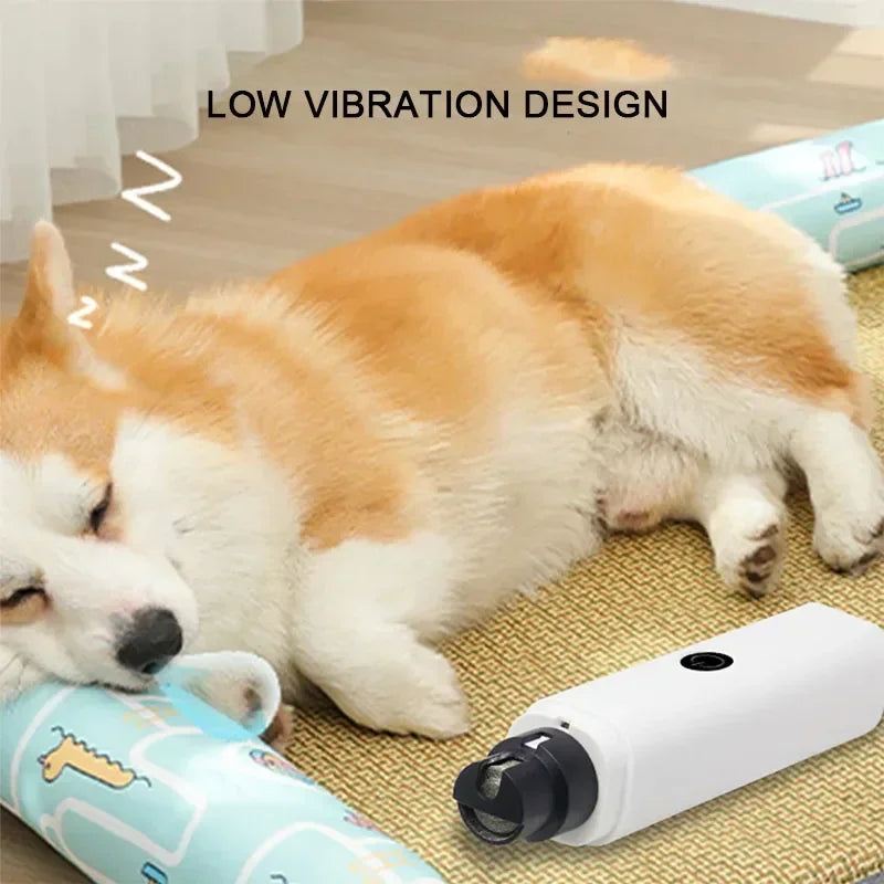 Rechargeable Electric Pet Nail Grinder - USB Charging Nail Clipper for Dogs and Cats