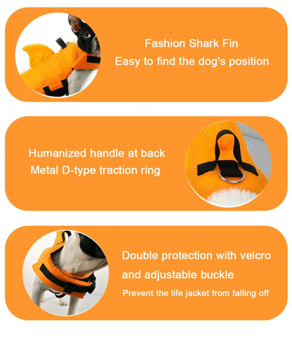 Shark Life Jacket for Dogs - 