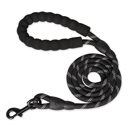Strong Reflective Dog leash with Soft Handle - 
