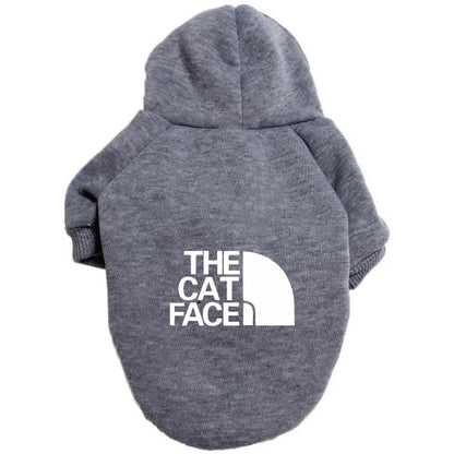 The Cat Face - Fashion Cat Hoodie Fleece Jumper for Kittens & Small Pets - 