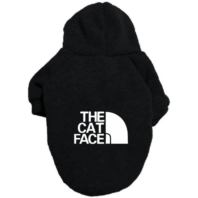 The Cat Face - Fashion Cat Hoodie Fleece Jumper for Kittens & Small Pets - 