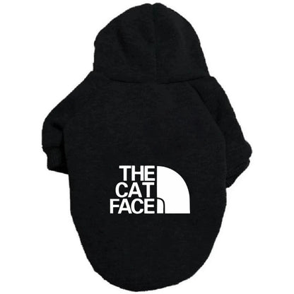 The Cat Face - Fashion Cat Hoodie Fleece Jumper for Kittens & Small Pets - 