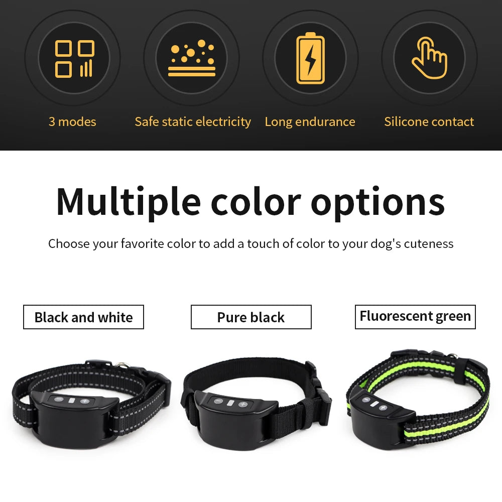 USB Rechargeable Dog Training Collars Anti-Bark Collar - 